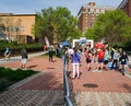 Finish Line, Blue Ridge Marathon, Roanoke, Virginia, USA Royalty Free Stock Photo